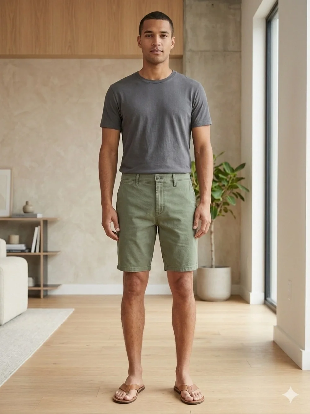 LEVI’S Chino Shorts 34 Olive (Tagged W30) $65 Retail NWOT